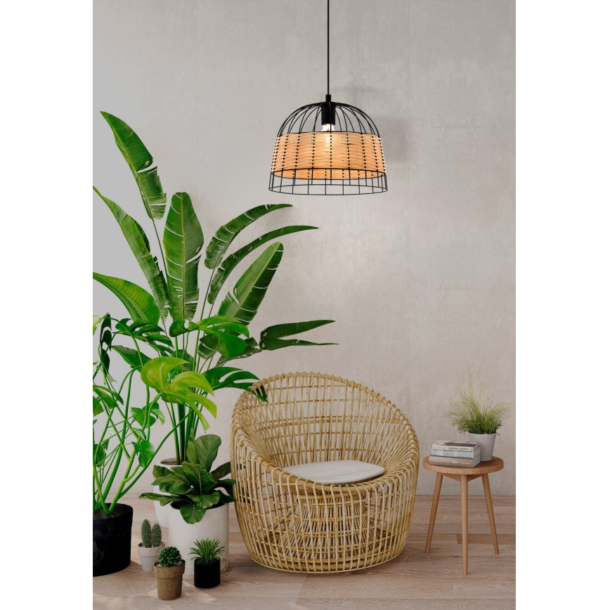 Eglo 55709 - Pendel ANWICK 1xE27/40W/230V Rattan