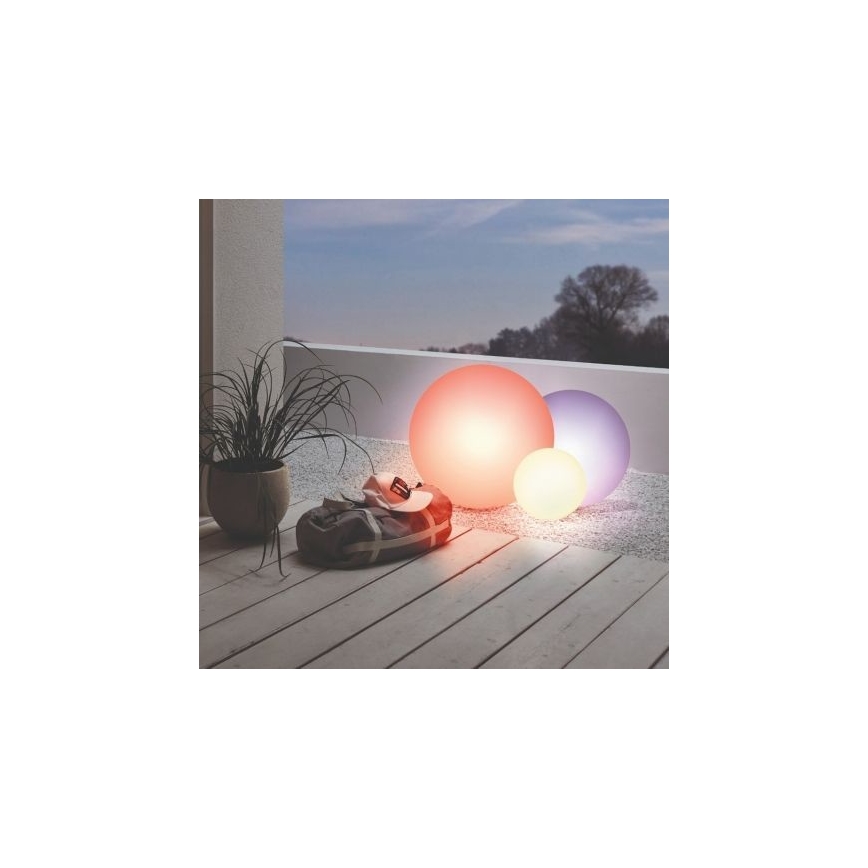 Eglo 55784 - LED RGBW Udendørslampe MONTEROLO-C 1xE27/9W/230V IP65 diameter 39 cm + fjernbetjening