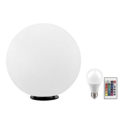 Eglo 55787 - Udendørs LED lampe m. RGBW-farver MONTEROLO-C 1xE27/9W/230V 2700-6500K IP65 diameter 39 cm + fjernbetjening