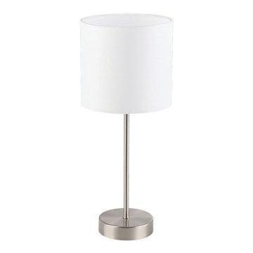 Eglo 55809 - LED bordlampe 1xE14/5,5W/230V hvid/mat krom