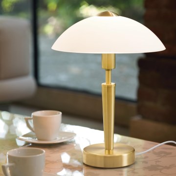Eglo 56252 - Dæmpbar LED bordlampe SOLO 1xE14/4,5W/230V guldfarvet