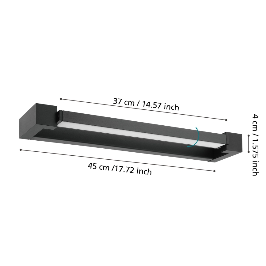 Eglo 56464 - LED spejllampe til badeværelse GEMILIANA LED/8,9W/230V 4000K 45 cm IP44