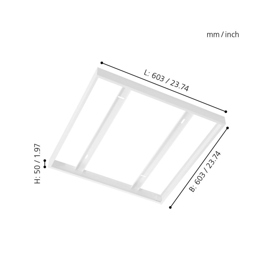 Eglo - Ramme til loftpanel 603x603mm