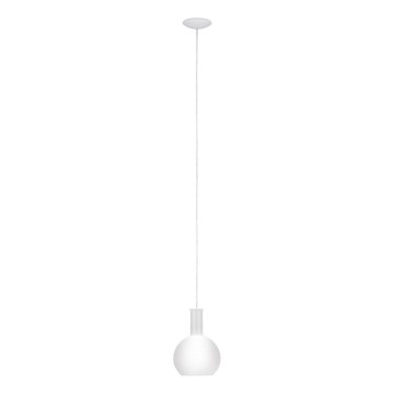 Eglo 62266 - Pendel PASCOA PRO 1xE27/60W/230V 20 cm hvid