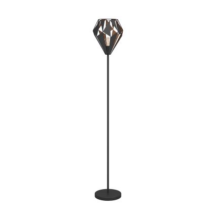 Eglo 62838 - Gulvlampe CARLTON PRO 1xE27/60W/230V sort