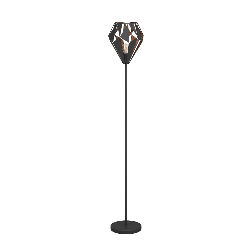 Eglo 62838 - Gulvlampe CARLTON PRO 1xE27/60W/230V sort