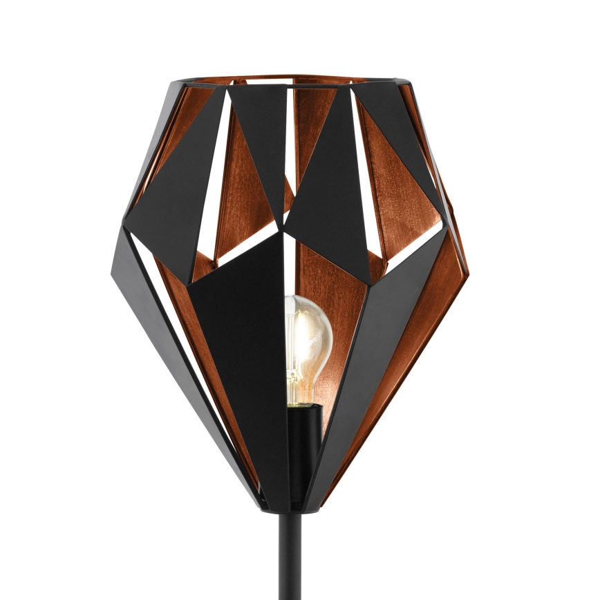 Eglo 62838 - Gulvlampe CARLTON PRO 1xE27/60W/230V sort