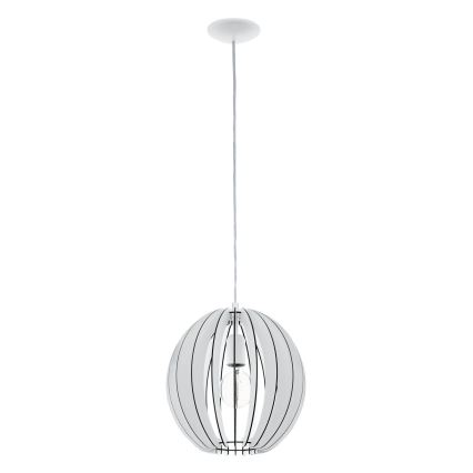 Eglo 63247 - Pendel COSSANO PRO 1xE27/60W/230V diameter 30 cm hvid