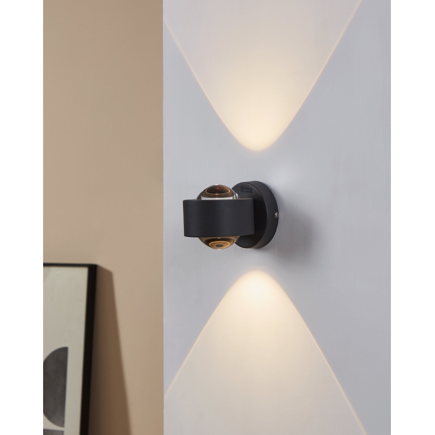 Eglo 64496 - LED-væglampe ONO PRO 2xLED/2,5W/230V antracit