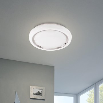 Eglo 64529 - LED loftlampe m. RGBW-farver dæmpbar CAPASSO-C LED/17W/230V hvid