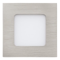 Eglo 64598 - LED indbygningslampe FUEVA 1 PRO LED/2,8W/230V 4000K 8,5x8,5 cm mat krom