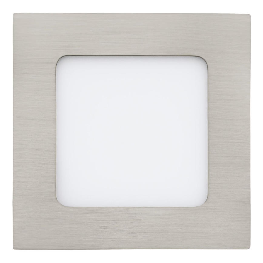 Eglo 64608 - LED indbygningslampe FUEVA 1 PRO LED/5,5W/230V 3000K 12x12 cm mat krom