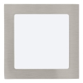 Eglo 64626 - LED indbygningslampe FUEVA 1 PRO LED/10,9W/230V 3000K 17x17 cm mat krom