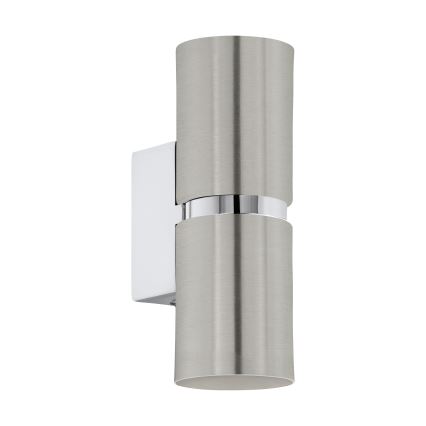 Eglo 64794 - LED væglampe PASSA PRO 2xGU10/3,3W/230V 3000K mat krom