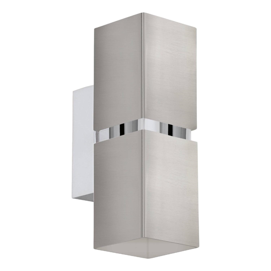 Eglo 64797 - LED væglampe PASSA PRO 2xGU10/3,3W/230V 3000K mat krom