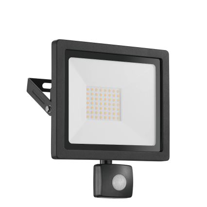 Eglo 64869 - LED projektør med sensor FILETTI LED/10W/230V 3000K IP44 sort