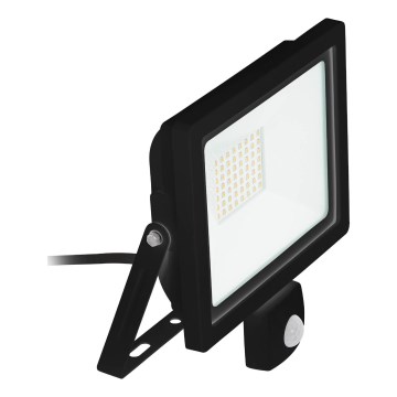 Eglo 64872 - LED projektør med sensor FILETTI LED/30W/230V 3000K IP44 sort