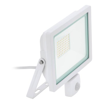 Eglo 64876 - LED projektør med sensor FILETTI LED/30W/230V 3000K IP44 hvid