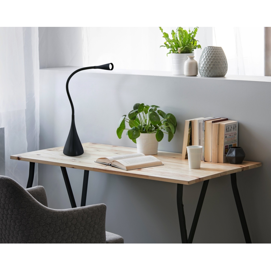 Eglo 64975 - LED Dæmpbar fleksibel bordlampe SNAPORA PRO LED/3,5W/230V 3000K sort