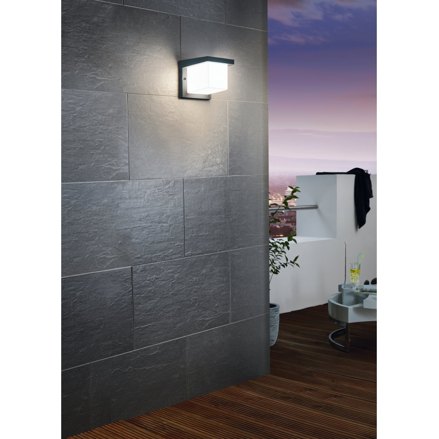 Eglo 65046 - Udendørs LED væglampe DESELLA PRO LED/10W/230V IP54 antracit