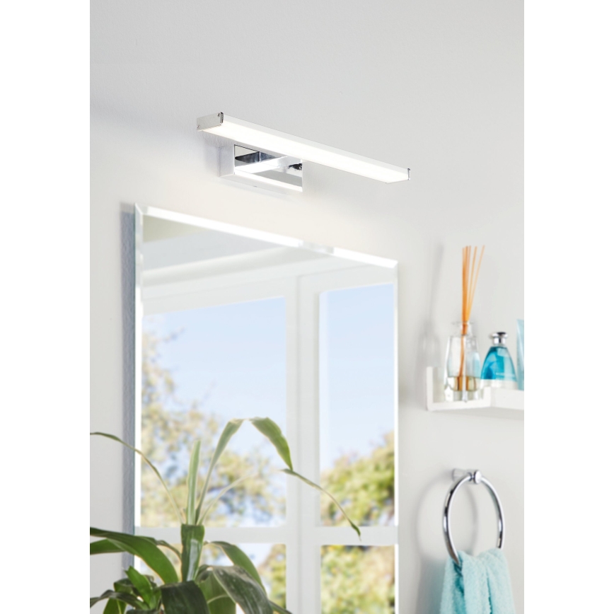 Eglo 74051 - LED spejllampe til badeværelse GALENZANA LED/7,4W/230V 4000K 40 cm IP44 skinnende krom