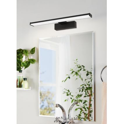 Eglo 74061 - LED spejllampe til badeværelse GALENZANA LED/7,4W/230V 4000K 40 cm IP44 sort