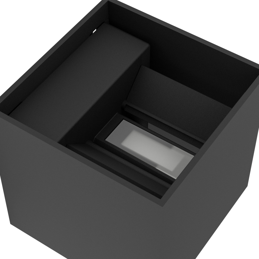 Eglo - LED dæmpbar udendørs genopladelig væglampe med bevægelses- og skumringssensor LED/2,2W/5V IP44 sort