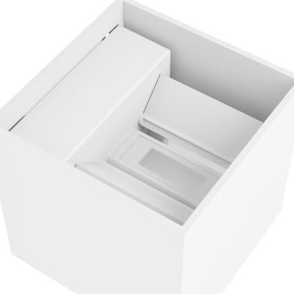 Eglo - Dæmpbar genopladelig LED-væglampe til udendørs brug med bevægelses- og skumringssensor LED/2,2W/5V IP44 hvid