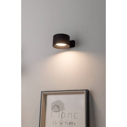 Eglo - LED dæmpbar genopladelig berøringsbetjent væglampe LED/5W/5V 2700/4000/6500K 2000 mAh sort