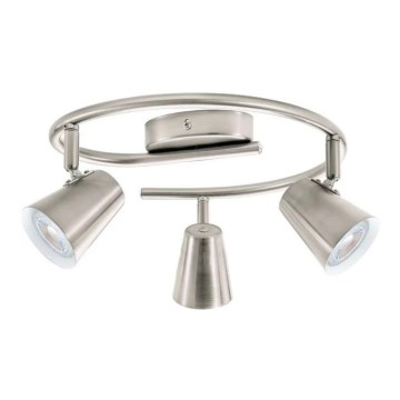 Eglo 75219 - LED-spot TRAVALE 3xGU10/3W/230V mat forkromet