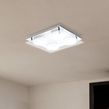 Eglo 75329 - LED-loftlampe ABIOLA 4xLED/6W/230V blank krom