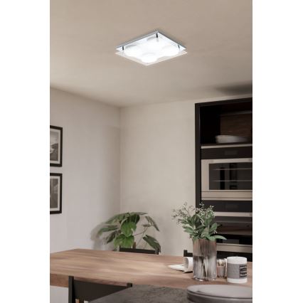 Eglo 75329 - LED-loftlampe ABIOLA 4xLED/6W/230V blank krom