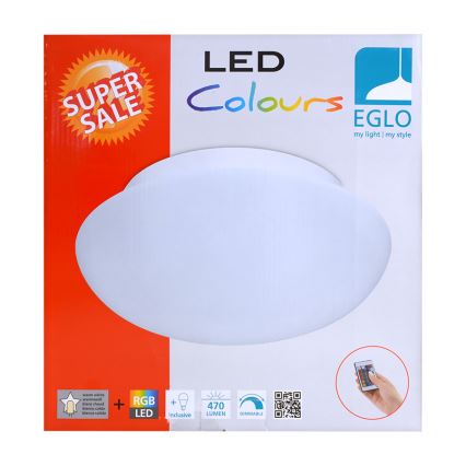 Eglo 75351 - LED RGB loftslampe med lysdæmpning ELLA-C 1xE27/7,5W/230V