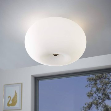 Eglo 75353 - LED loftlampe m. RGBW-farver dæmpbar OPTICA-C 2xE27/7,5W/230V diameter 35 cm + fjernbetjening