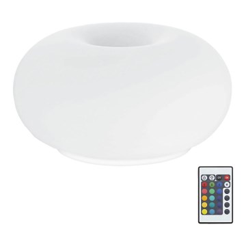 Eglo 75355 - LED RGB dæmpbar bordlampe OPTICA-C 2xE27/7,5W/230V Ø 28 cm + fjernbetjening