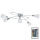 Eglo 75356 - Loftlampe dæmpbar med LED og RGB DAKAR-C 5xE14/4W + fjernbetjening