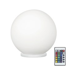 Eglo 75362 - LED bordlampe dæmpbar RGBW-farver RONDO-C 1xE27/6W/230V + fjernbetjening