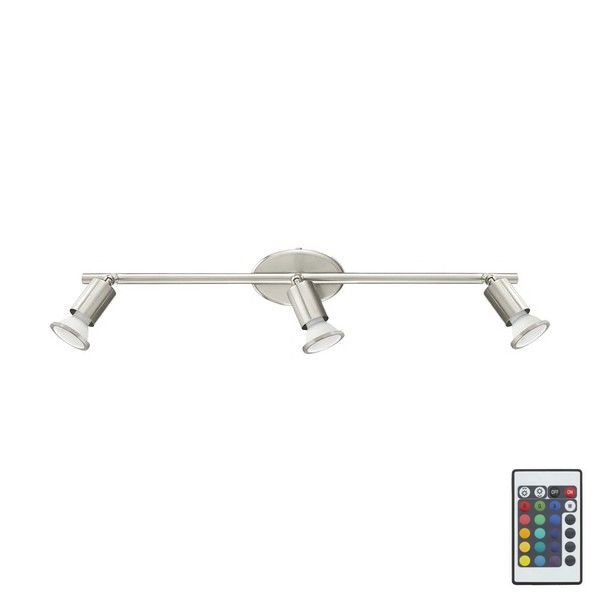 Eglo 75385 - LED spotlampe m. RGB-farver dæmpbar BUZZ-C 3xGU10/4W/230V + fjernbetjening