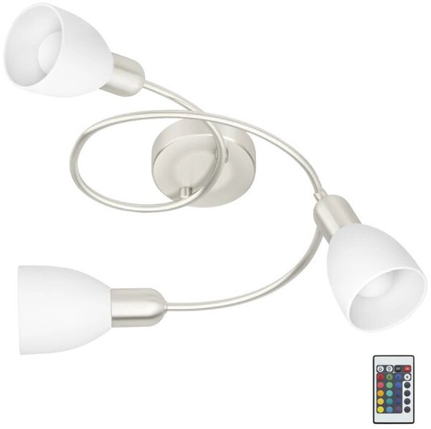 Eglo 75388 - LED pendel m. RGBW-farver dæmpbar GRIMSEY-C 3xE14/4W/230V + fjernbetjening