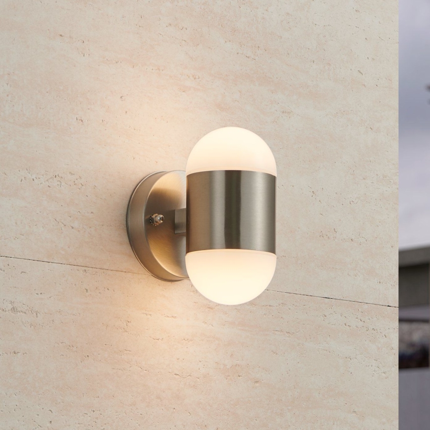 Eglo 75392 - LED udendørs væglampe MEROLA 2x LED/3,7W/230V IP44 mat krom