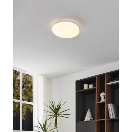 Eglo - LED loftlampe med bevægelsessensor LED/15,5W/230V 3000K diameter 33 cm hvid