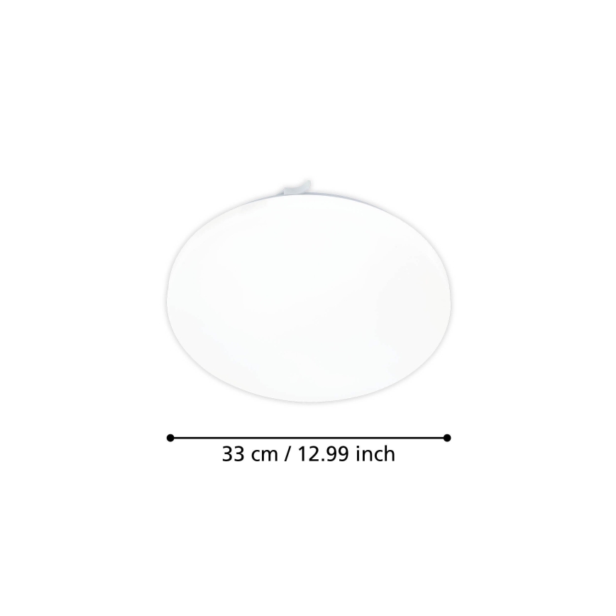 Eglo - LED loftlampe med bevægelsessensor LED/15,5W/230V 3000K diameter 33 cm hvid