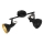 Eglo 75512 - Spotlampe THORNTON 2xE14/28W/230V sort/guld