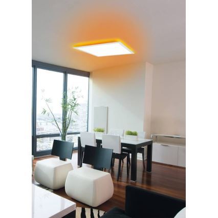 Eglo 75525 - LED lampe m. RGBW-farver dæmpbar SALOBRENA LED/12W/230V + fjernbetjening