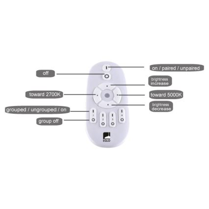 Eglo - LED panel dæmpbart LED/25W/230V 2700-5000K + fjernbetjening