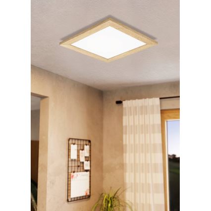 Eglo 75643 - LED loftlampe CALEMAR LED/19W/230V 4000K 43,7x 43,7 cm brun
