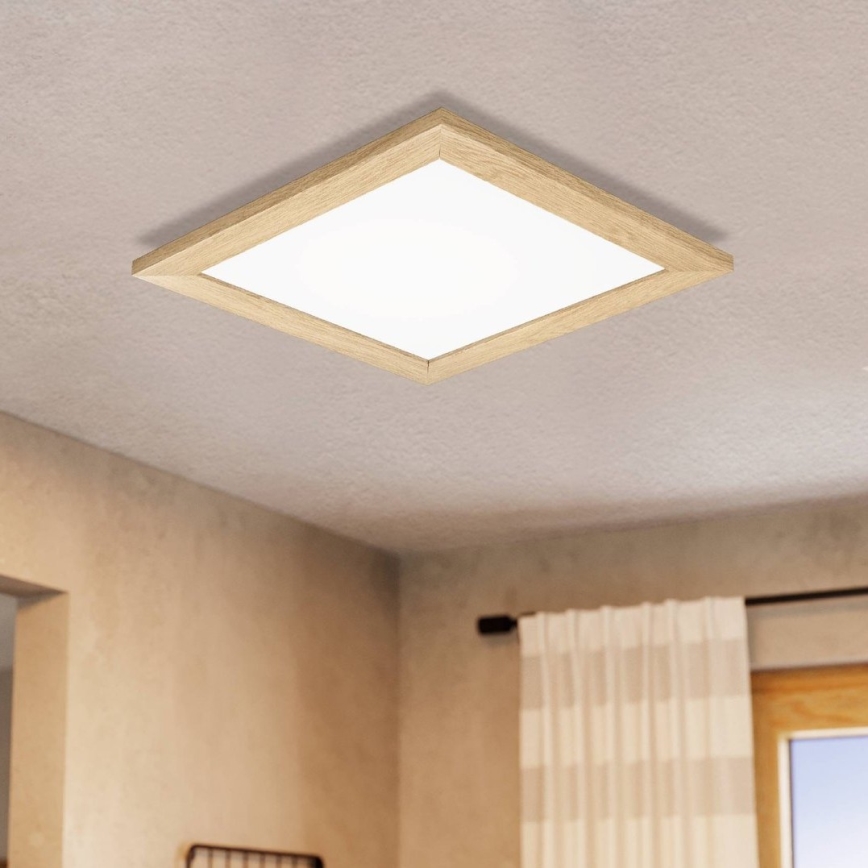 Eglo 75643 - LED loftlampe CALEMAR LED/19W/230V 4000K 43,7x 43,7 cm brun