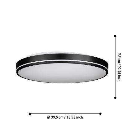 Eglo - LED loftlampe dæmpbar LED/22W/230V 3000-6500K + fjernbetjening