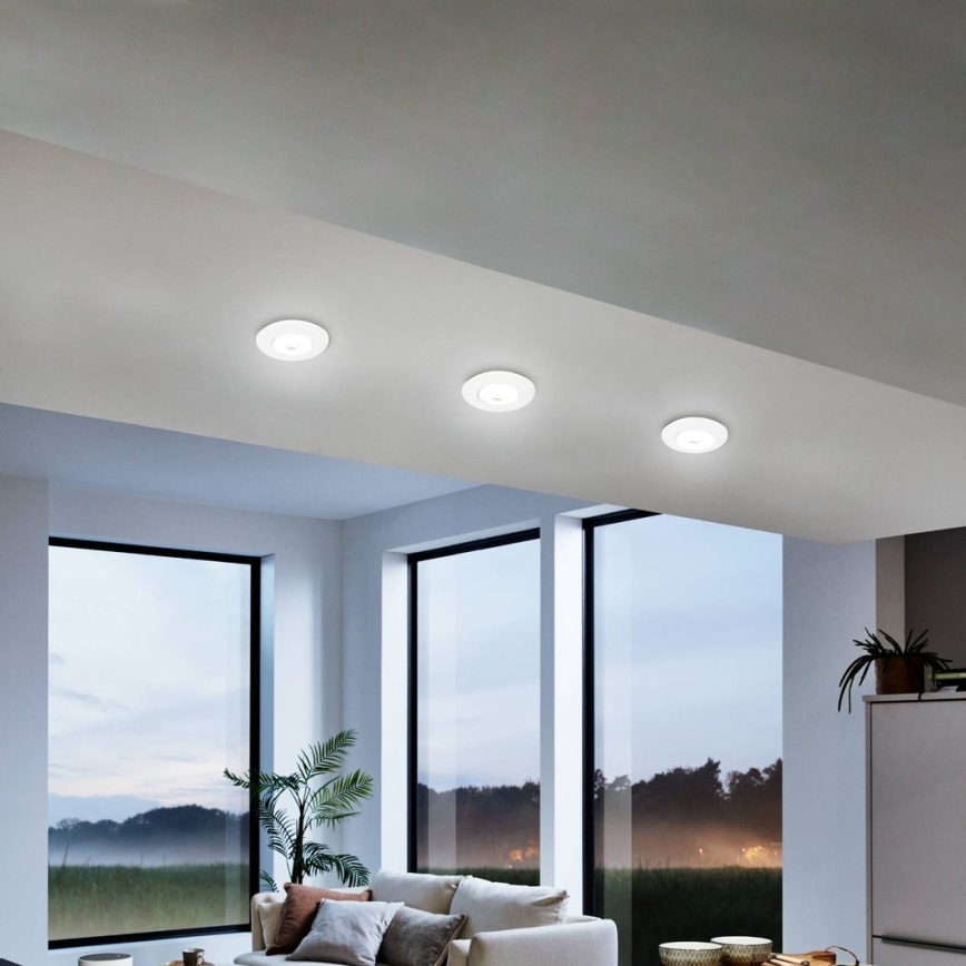Eglo 75763 - SÆT 3x LED indbygningslampe ZUJAR LED/3,4W/230V hvid