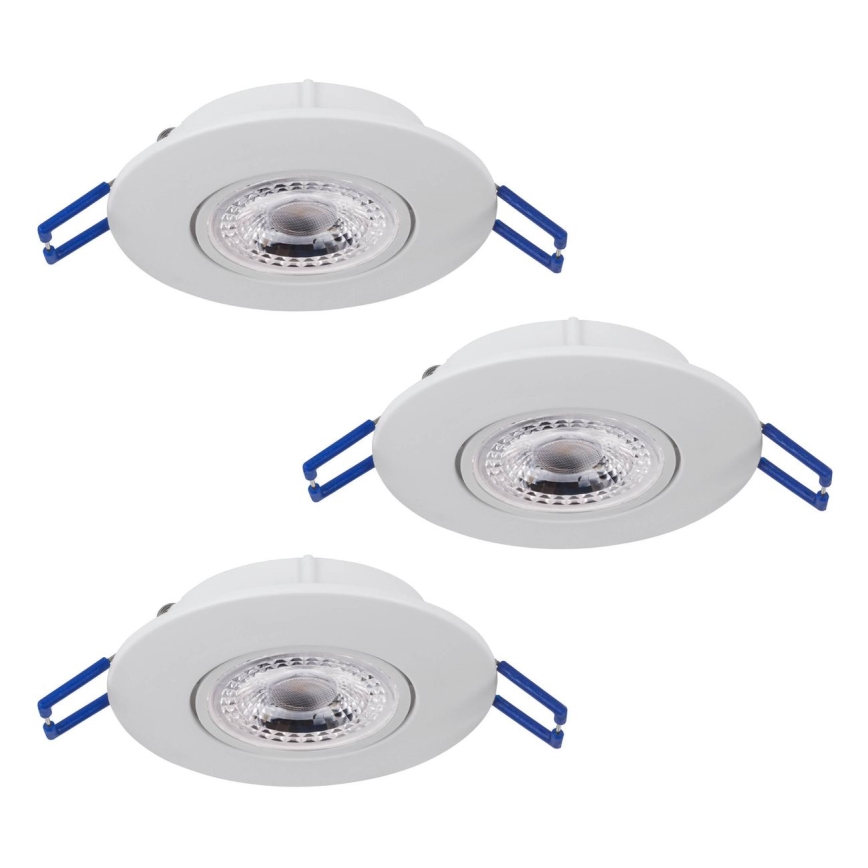 Eglo 75763 - SÆT 3x LED indbygningslampe ZUJAR LED/3,4W/230V hvid
